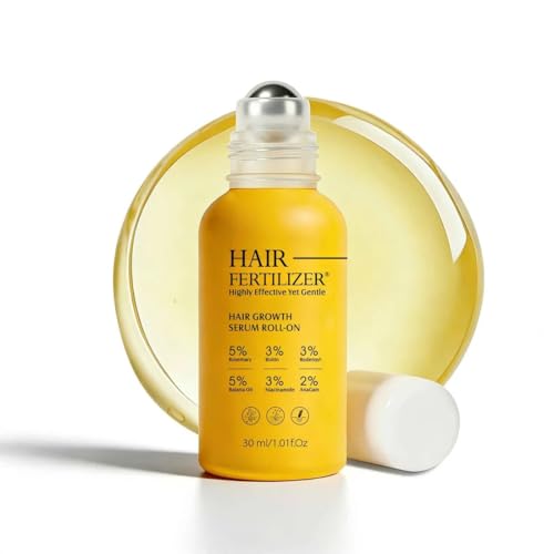 Hair Growth Serum Roll On - 5% Rosemary 3% Batana Oil for Hair Growth 3% Biotin 3% Redensyl 2% Anagain| Serum for Hair Loss & Hair Regrowth For Men & WomenPatented formula