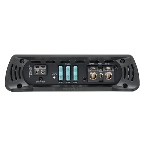 Image of PowerBass PB-1000D Mono Car Amplifier - 1000 Watts x 1 @ 1 Ohm, Class D, Compact Design, Bass Remote Included