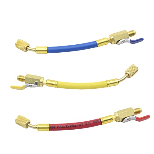 Set mangueras y válvula para carga HVAC 7 pulgadas miniatura 6