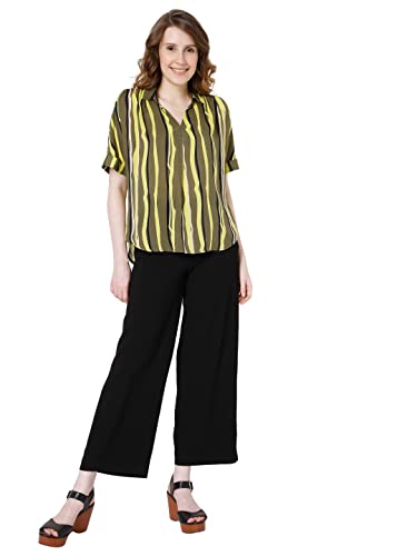 Image of VERO MODA Printed V-Neck Viscose Womens Top (S22VM10273003-P)