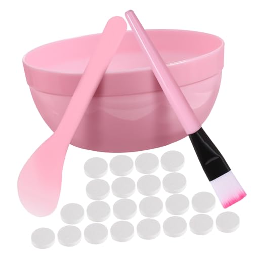 minkissy Facial Mask Brush and Bowl Set Compressed Face Mask Mixing Bowl for Skincare Tools