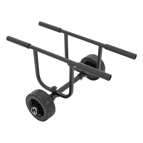 Pxolerig Heavy Duty Kayak Cart, Adjustable Width Kayak Cart, 220lb Load Capacity Kayak Wheels, Suitable for Kayak and Canoe