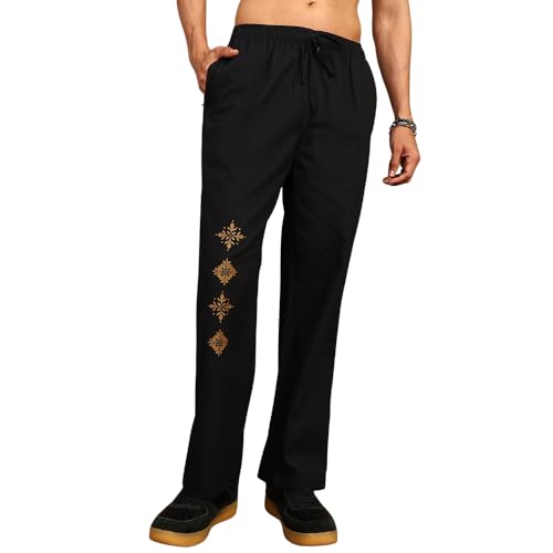 Image of Men's Cotton Linen Pajama