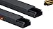 Produktbild 10m KOMIB Kabelführung - Kabelkanal/Selbstklebend/Fertig für die Montage / 3 Farben/Verschiedene Größen/je Stange 1 Meter / 10 Stück (Schwarz, 20 x 10 mm)
