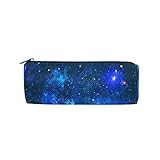 Galaxy Space Stars Pencil Case Pen Bag Holder Pouch, Planet Nebula Pencil Bag with Zipper Stationery Organizer Bag Cosmetic Makeup Bag Purse for Kids Girls Boys School Adults Office Supplies
