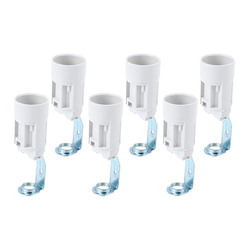 ULDIGI Douille Ampoule E14 Lot de 6 Douilles à Vis pour Lustre Ancien et Lampe Murale Réparation Éclairage