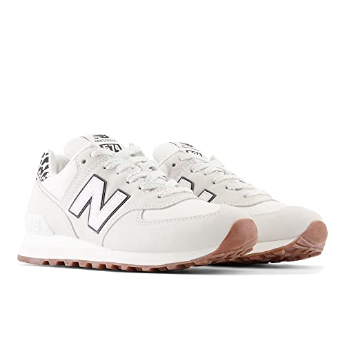 Image of New Balance Women's 574 V2 Animal Print Sneaker, Reflection /White /Black, 11 M