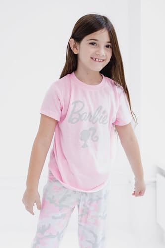 Barbie Girls Matching Family Pajama Shirt and Pants Sleep Set Little Kid to Adult Sizes (4 - Large)3