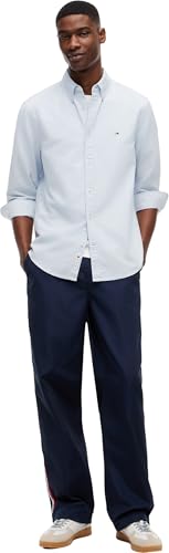 Tommy Jeans Herren Hemd Langarm Oxford Regular Fit, Blau (Sweet Blue), L – Ansicht 6