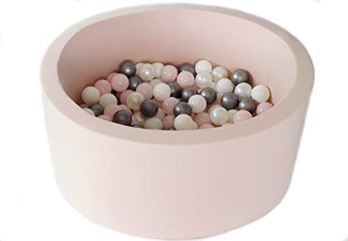 Grande Foamic ronde balle Pit Ball Pool avec 200 balles | couverture lavable et amovible | Surface lisse et non-dérapant | Tout-petits enfants Chambre Décoration | Facile à installer et magasin Cover