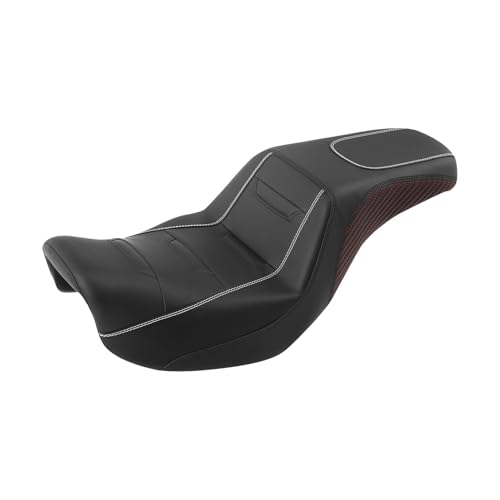 Asiento doble de motocicleta para Dyna que soluciona la fatiga del pasajero en Street Bob y Low Rider