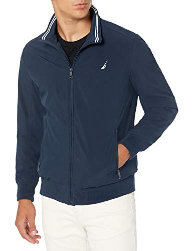 Nautica Men's Poly Spandex Bomber, Navy, 3XT