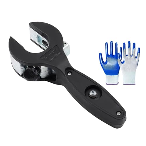 Lonrtesw Cortador de Tubos con Trinquete, Cortador Compacto de Tubos 2 en 1 para Espacios Reducidos, Cortador de PVC con Trinquete, Cortador de Tubos de 1/4 In A 7/8 In