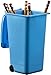 Hammont Plastic Toy Garbage Cans Playset (6 Pack) Wastebasket Toys Used for Pencil Holder, Desktop Organizer, Fun Playing, Novelty and Party Favors Red 4 x 3 X 6 (Blue)