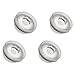 EKWB EK-Plug G1/4" Plug Fitting, Plexi (Acrylic) with 5mm LED Slot, 4-Pack