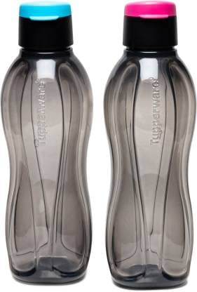 Tupperware Xtreme Fliptop Plastic Bottle 1000 ml Pack of 2 (Black) (B09TB28BY6) Amazon Price History, Amazon Price Tracker