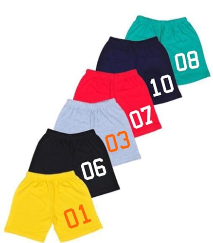 Image of Boys Casual Shorts Multicolor Printed (Pack of 6)