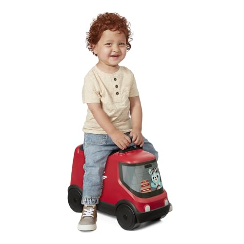 Radio Flyer Ride & Deliver Truck, Juguete correpasillos Rojo para niños pequeños de 2 años o más