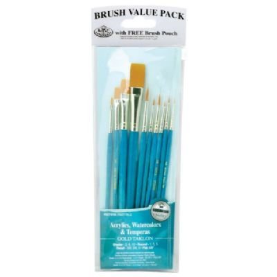 Pinceaux de peinture Royal & Langnickel RSET-9155 pour ne plus perdre de poils sur vos toiles