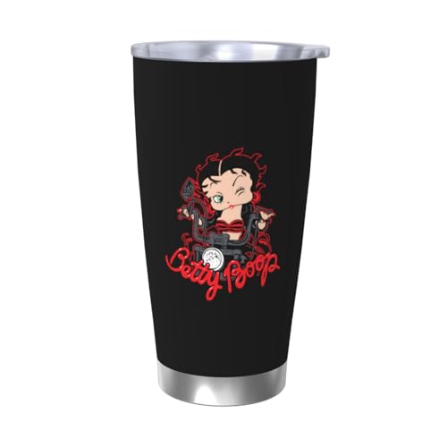 ベティちゃん 水筒 真空断熱ケータイマグ 600ml ステンレスボトル 車用 直飲み 保温 保冷 フタ付きコーヒーカップ アウトドア 車のネイブに最適 スポーツタイプ ステンレスクールボトル 軽量 隔? 水筒 男の子 女の子