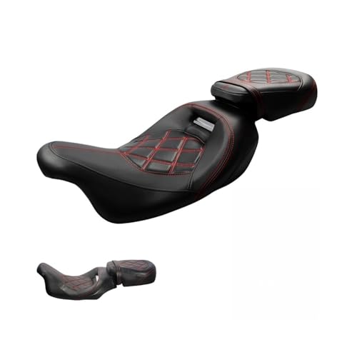 Asiento dos plazas para motocicleta que reduce la fatiga lumbar en Touring 2