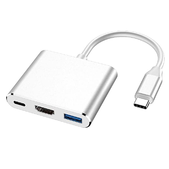 generic SaiRetail.Com Type-C 3 in 1 Adapter (USB C to HDMI Adapter, Type C to HDMI 4K, USB 3.0 Port, USB C Charging Port Converter Compatible with MacBook, iPad Pro, Surface)-picture-26