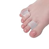 MQSS Toe Spacers for Bunions, Hammer Toe Straightener Corrector, Toe Separators, Bunion Corrector for Overlapping Toes, Hallux Valgus, Diabetic Feet, Yoga3 Pairs