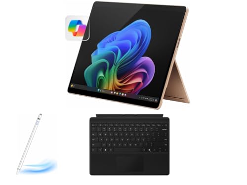 Image of Microsoft Certified Refurbished Surface Pro 11 (2024), 13 inch Touchscreen 2-in-1, Snapdragon X Plus, 16GB RAM, Inateck Bluetooth Backlit Keyboard, Warranty (Dune, 16GB RAM,1TGB SSD)