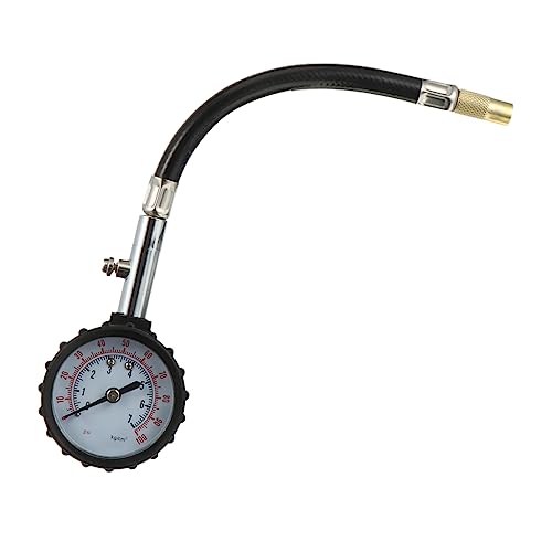 Unomor Pressure Gauge High Precision Digital with Flexible Hose Easy Readings for Auto Truck and Motorcycle No Batteries Required Compact for Convenience