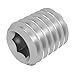 Price comparison product image SECCARO set screw with conical point M8 x 10 mm, stainless steel V2A VA A2, DIN 913 / ISO 4026, hexagon socket, 20 pieces