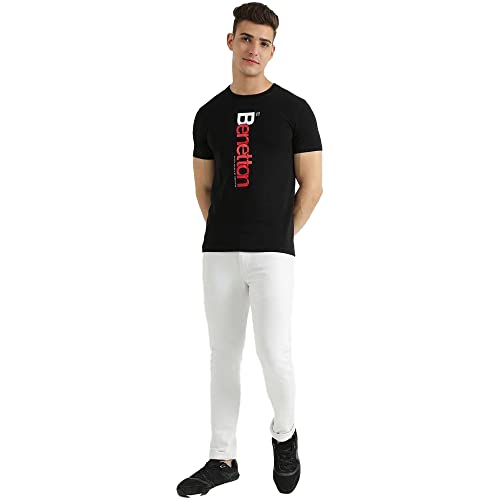 Image of United Colors of Benetton Men's Printed Regular Fit T-Shirt