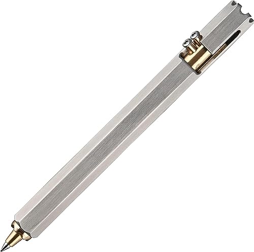 SMOOTHERPRO Bolt Action Pen Ballpoint Pen Compatible with Parker Refill for Tremor Parkinson Arthritic Hands (SS387)