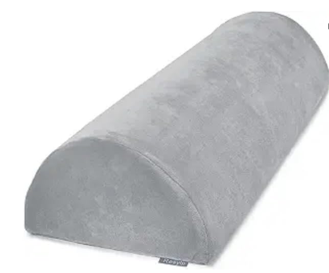 DUJUIKE Reposapiés reclinable y cojín de Respaldo, Almohada Multifuncional para piernas Semi-enrollada, reposacabezas, Respaldo, Soporte Lumbar y para piernas (Negro)