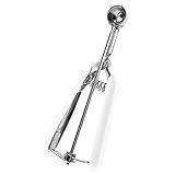 Ultra Cuisine Stainless Steel Mini Cookie Scoop - Premium Quality No-Slip Spring Loaded Handle - Dishwasher Safe For Easy Clean Up - Bake Like A Pro For A Lifetime - Perfect Quality Cookie Scooper