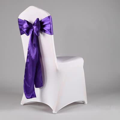 CrEev Königsblaue Satin-Hochzeitsstuhl-Schärpe, Fliege, Satinband, Stuhlbänder für Hochzeit, Stuhlbezug, Dekoration, Hotel, Partyzubehör, Salbeigrün, 10 Stück (10 Stück)