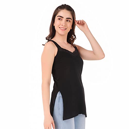 Image of Women's Cotton Chemisole Slip with Extra Comfort Stratchable Sleevless Slip Suit Camisole for Women and Girls