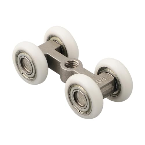Rail de guidage et roulettes suspendues de quincaillerie pour porte coulissante de salle de bain