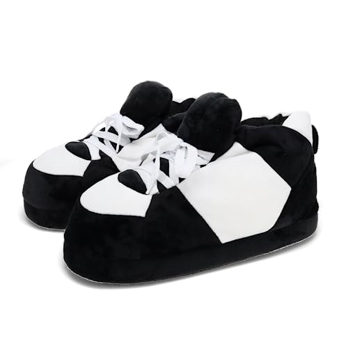 Image of Happy Feet Slippers Standard Sneaker Slippers for Men, Women, and Kids - Women Shoes, Gifts for Women, As Seen on Shark Tank - Classy Oversized House Slippers for Women with Non-Slip Rubber Soles