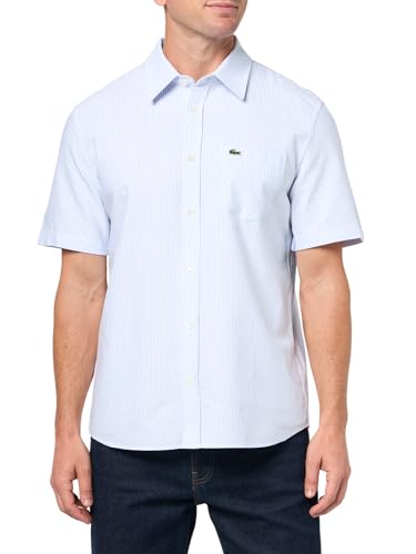 Lacoste Men's Core Collection Regular Fit Short Sleeve Striped Shirt