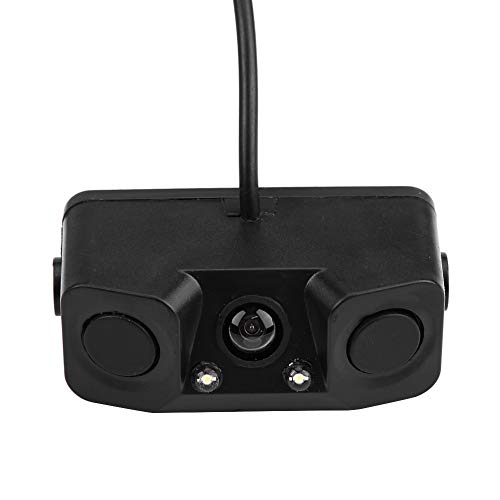 image for Qiilu 3 in 1 Car Backup Camera Reversing Video Rearview Camera with Ba
