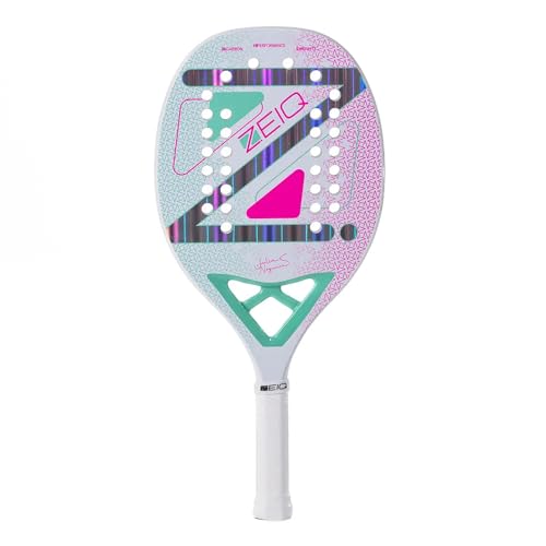 Raquete de Beach Tennis Advanced Julia Nogueira White Zeiq - 3K