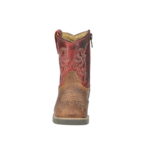 Image of Smoky Mountain Boots Toddlers' Autry Square Toe Leather Western Cowboy Boots