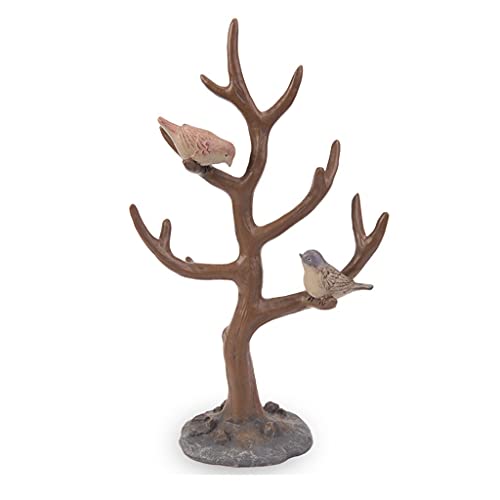 Présentoir de bijoux en résine et accessoires de maison forme arbre rétro