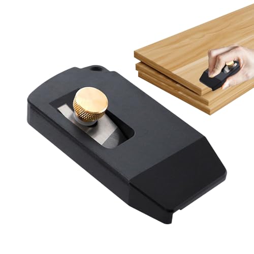 Cepillo de mano para trabajar la madera,Mini tamaño de bolsillo Ajustable Precisión Cepilladora - Madera Alisado Mano Cepilladora - Para PVC ABS Yeso Hágalo usted mismo Carpintería Reparación