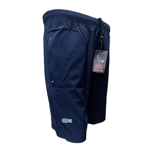 Image of GLU Men's Regular Fit Polyester Shorts - Quick Dry for Basketball, Badminton, Gym. Running, Sports