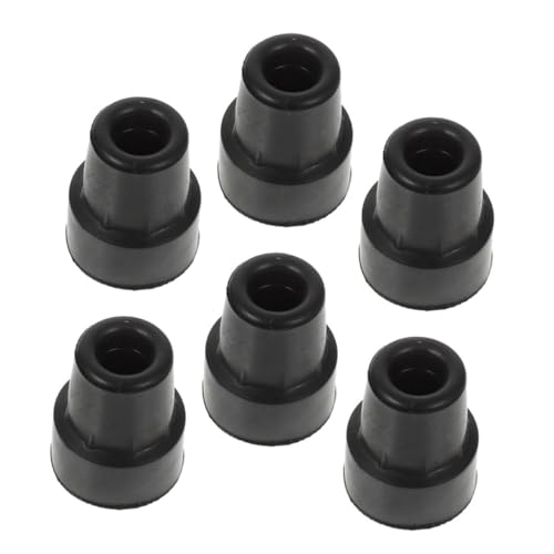 IWOWHERO 6 Alfombrillas Antideslizantes Para Personas Mayores Muletas Cascos Chinchetas Miniruedas Bastones Camilla De Refuerzo Pegatinas De Joyería Soporte Recto Gancho De Goma