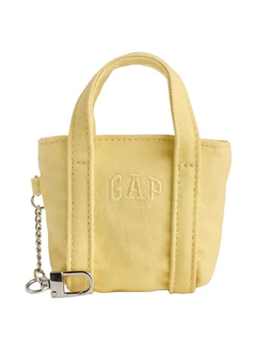 GAP Womens Logo Tote Bag Charm Havana Yellow One Size