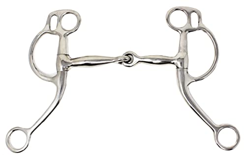 JackS 20139-5-1-4 Stainless Steel Copper Overlay Eggbutt Snaffle Bit - 5.25 in.