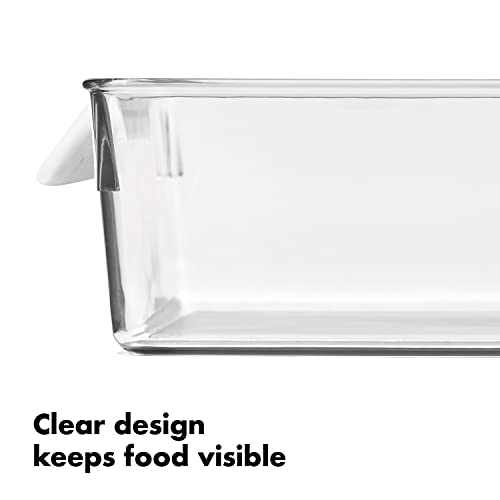 Image of OXO Good Grips Fridge Organization Bin 8 in x 10 in - for Deli Meats, Cheeses, Loose Fruits and More