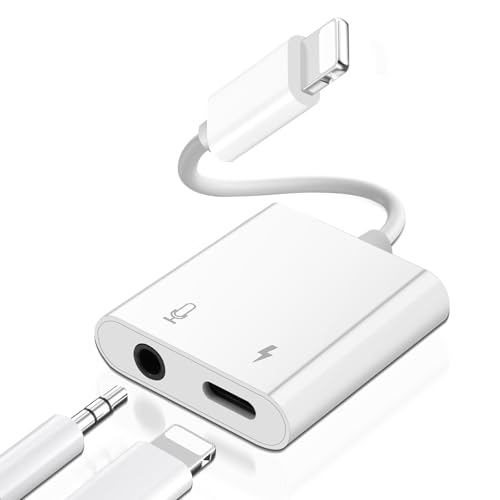 Ya en manzanajugosa.com: Puiseno [Certificado MFi] Lightning a jack de 3,5 mm 2 en 1 adaptador de auriculares para iPhone con puerto de carga, compatible con i-Phone 14/13/12/11/XS/XR/8/7 de alta calidad HiFi AUX adaptador